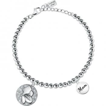 Pulsera La Petite Story Family de Acero Blanca