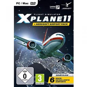 Juego de Simulación de Vuelo X-Plane 11 + Colección de Aeropuertos Aerosoft para PC