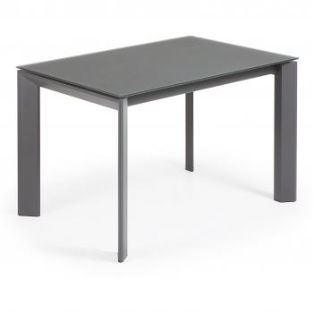 Kave Home Mesa Extensible Axis, Gris y Grafito - 120
