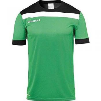 uhlsport Offense 23 Shirt Shortsleeved Camiseta De Fútbol para Hombre, Verde/Negro/Blanco, 116