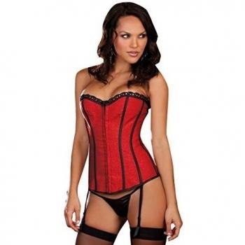 Dreamgirl - Corsé para mujer, color rojo, talla 36