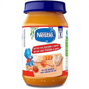 Nestlé Puré de Arroz con Tomate y Pavo 190g