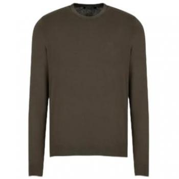 Armani Exchange Men's Round Neck Pullover Sweater - Brown, Size L