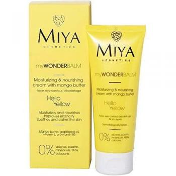 Miya Cosmetics crema facial hidratante nutritiva con mantequilla de mango | 75 ml | mejora la flexibilidad y calma | perfecta para todos los tipos de piel | Producto vegano natural fabricado en la UE