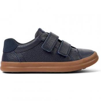 CAMPER Pursuit - Girls' Blue Sneakers, Size 29 and 11, Smooth Leather