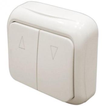 Pulsador Doble de Superficie para Control de Persianas 80x80x30mm Electro DH 36.475 8430552140541