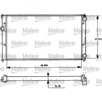 Radiador de refrigeración del motor VALEO 731265