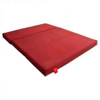 Colchón Plegable a Medida para Nissan NV200 - 8cm Grosor con HR 30kg/m3 y 3cm de Viscoelástica, Cremallera Desenfundable