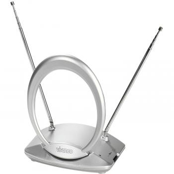 Vivanco TVA 301 - Antena (Interno), plateado