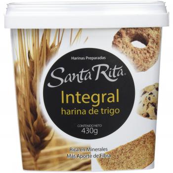 Santa Rita Harina Integral de Trigo - 6 Paquetes de 430 gr - Total: 2580 gr