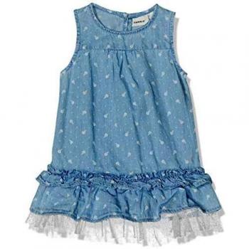 NAME IT Nbfabiana Dnm 1207 Dress AOP Vestido, Azul
