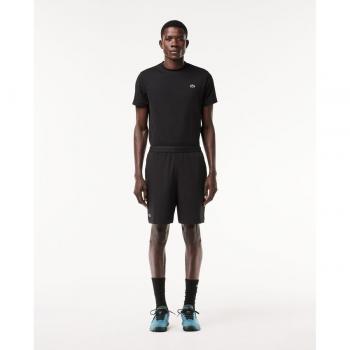 Pantalones cortos de tenis Lacoste Sportsuit Ultra-Dry para hombre, color negro, talla XS