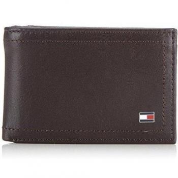 Tommy Hilfiger HARRY MINI CC FLAP & COIN POCKET - Monedero de material sintético hombre, color marrón, talla 11x7x2 cm