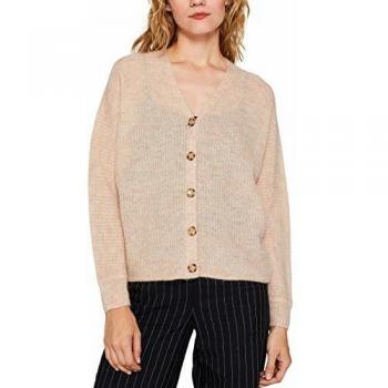 Esprit 089eo1i025 Chaqueta Punto, Beige 5 274, Small para Mujer