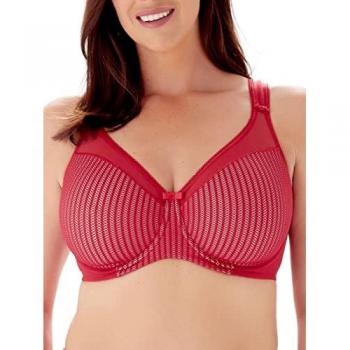 Berlei Women's Red Polyamide Underwired Minimiser Bra - Size 36E