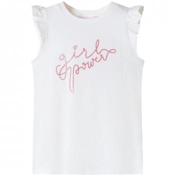 Camiseta infantil de manga volante crudo 92