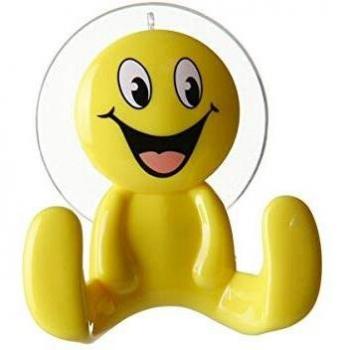 UNIMASA Percha Happy Amarilla con Ventosa.