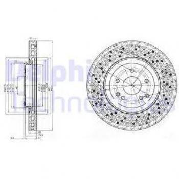 Disco de freno DELPHI BG3985C - Disco de freno, marca DELPHI, modelo BG3985C