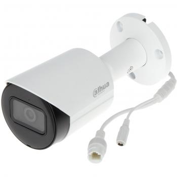 Videocámara de Vigilancia Dahua IPC-HFW2241S-S-0360B con resolución Full HD 1080p, lente fija de 3.6 mm, visión nocturna infrarroja hasta 30 metros, tecnología W