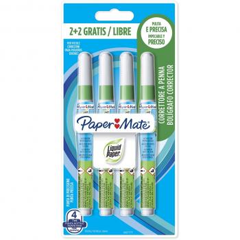 Lápiz Corrector Líquido Paper Mate Liquid NP10 7ml - Pack de 4 Piezas