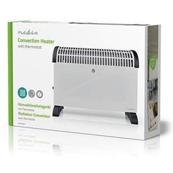 Nedis - Calefactor por convección - Termostato - 3 niveles - 2000 W - Blanco