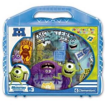 Clementoni - Monsters Cubos, 12 Piezas