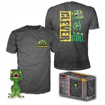 Funko Pop & Tee Jurassic Park Clever Raptor + Camiseta Talla XL UT - 47628XL 889698476317