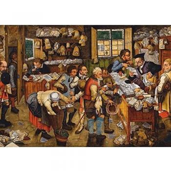 Puzzle DToys La Oficina del Recaudador de Impuestos 1000 Piezas - Pieter Brueghel el Joven (1617-1622)