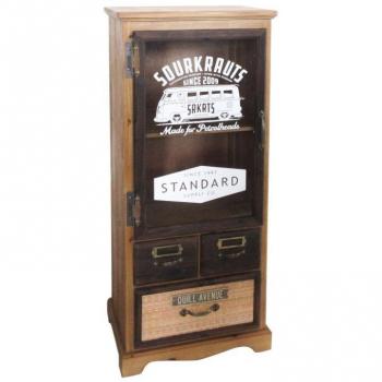 Vitrina Mueble Auxiliar Estilo Industrial Vintage Sourkrauts