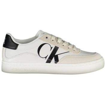 Eco-Chic White Lace-Up Sneakers with Contrast Details for Women - Size 9 US