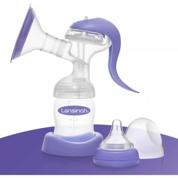 Sacaleches Manual de Lansinoh, ergonómico, discreto, cómodo y único
