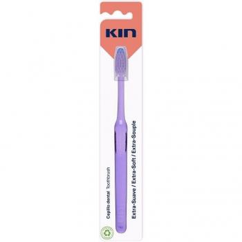 Kin Cepillo Dental Extra-Suave - Tipo: Cepillo dental, Características: Cerdas extra suaves, diseño ergonómico, mango antideslizante, adecuado para dientes sensibles y encías delicadas