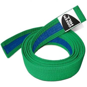 GREEN HILL Cinturón De Judo Karate Artes Marciales De Nivel Intermedio Bicolor Blanco-Amarillo Amarillo-Naranja Naranja-Verde Verde-Azul Azul-Marron Marron-Negro