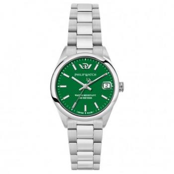 Philip Watch Caribe Green Dial Quartz Women's Watch R8253597647