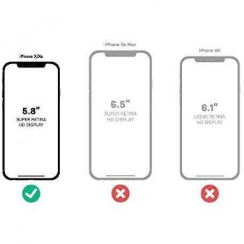 LifeProof Next - Funda Anti caídas y Anti Polvo para iPhone XS, Rosa y Transparente
