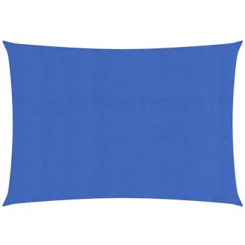 Toldo de vela azul HDPE 160 g/m² 2,5x4,5 m