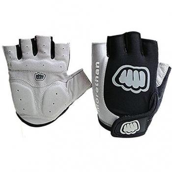 Yihya Respirable Transpirable Ciclismo Bicicleta Bici MTB Bike Motos Prueba de Golpes Gel Silicona Medio Dedo Guantes Half Finger Antideslizante Gloves Protección de Mano sin dedos para los Deportes al Aire Libre --- gris - XL