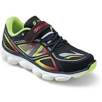 MIZUNO Crusader 3 Zapatilla de running junior, Negro/Amarillo, 31.5