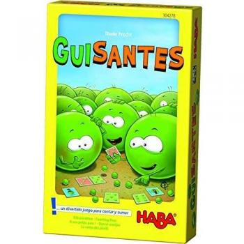 Haba- Juego de mesa, Guisantes, Multicolor