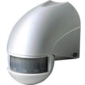 Detector de Movimiento Infrarrojo PIR 180° IP44, Alcance 12m, para Interior y Exterior, Color Blanco