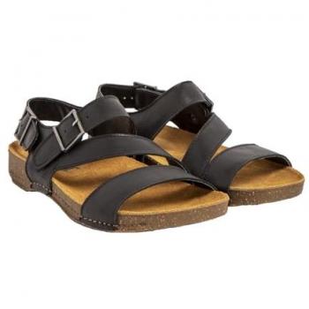 Sandalias planas de piel I Breathe 0999 Nappa Black para Hombre/Mujer, color negro, talla 38 EU