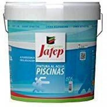 Pintura Para Piscinas al Agua Jafep mate 15L, elaborada con resinas acrílicas especiales de gran resistencia y durabilidad