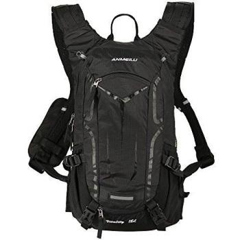 Lixada Mochila de Ciclismo Impermeable 18L Unisexo Respirable Ultraligero con Cubierta de Lluvia Mochila de Hombro para Ciclismo Montañismo Viajes