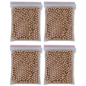 Outletdelocio. Pack 4 Bolsas de 500 Bolas metálicas Acero BB Golden Ball 4,5 mm 0,37 g