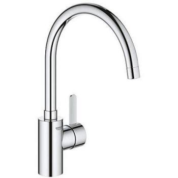 Grohe Eurosmart Cosmopolitan - Grifo de cocina, caño alto y giratorio, limitador ecológico de caudal