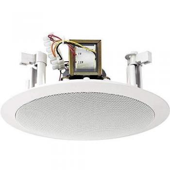 Altavoz de techo PA Monacor EDL-26, 10 W, 100 V, Blanco