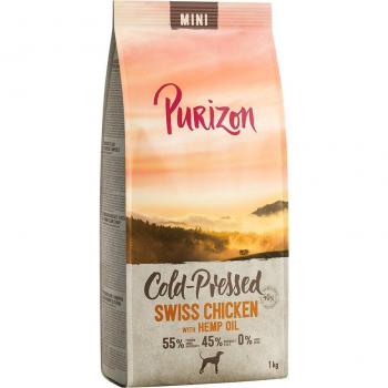Purizon Cold Pressed Mini pollo suizo con aceite de cáñamo