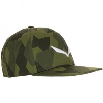 Gorra Salewa Puez Camou Verde para hombre, tipo de producto: gorra, características: diseño camuflaje, color verde, marca Salewa
