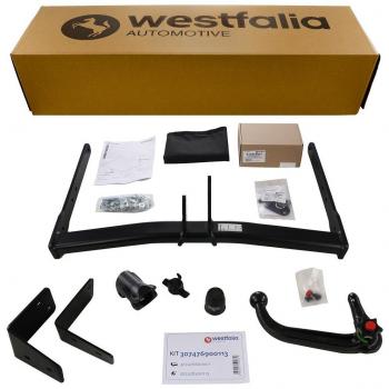 Enganche de remolque desmontable WESTFALIA 307476900113 para Ford Mondeo Limusina/Turnier (BJ 01/2015-04/2022) - incluye kit eléctrico específico de 13 pines