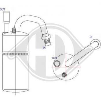 Filtro deshidratante aire acondicionado DIEDERICHS DCT1098